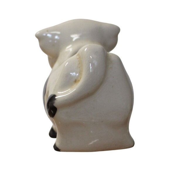 Vintage Cow Holstein Toothpick Holder White with Black Spots Japan Pink Udder - Picture 7 of 8